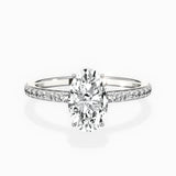 Fortuna Hidden Halo Engagement Ring