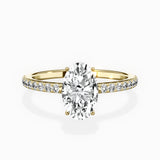 Fortuna Hidden Halo Engagement Ring