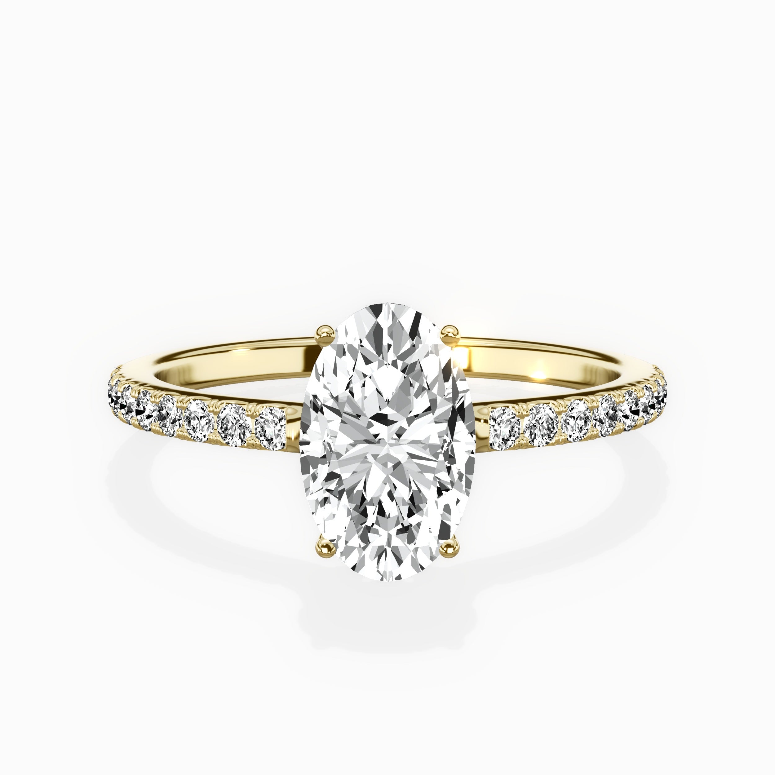 Fortuna Hidden Halo Engagement Ring