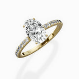 Fortuna Hidden Halo Engagement Ring