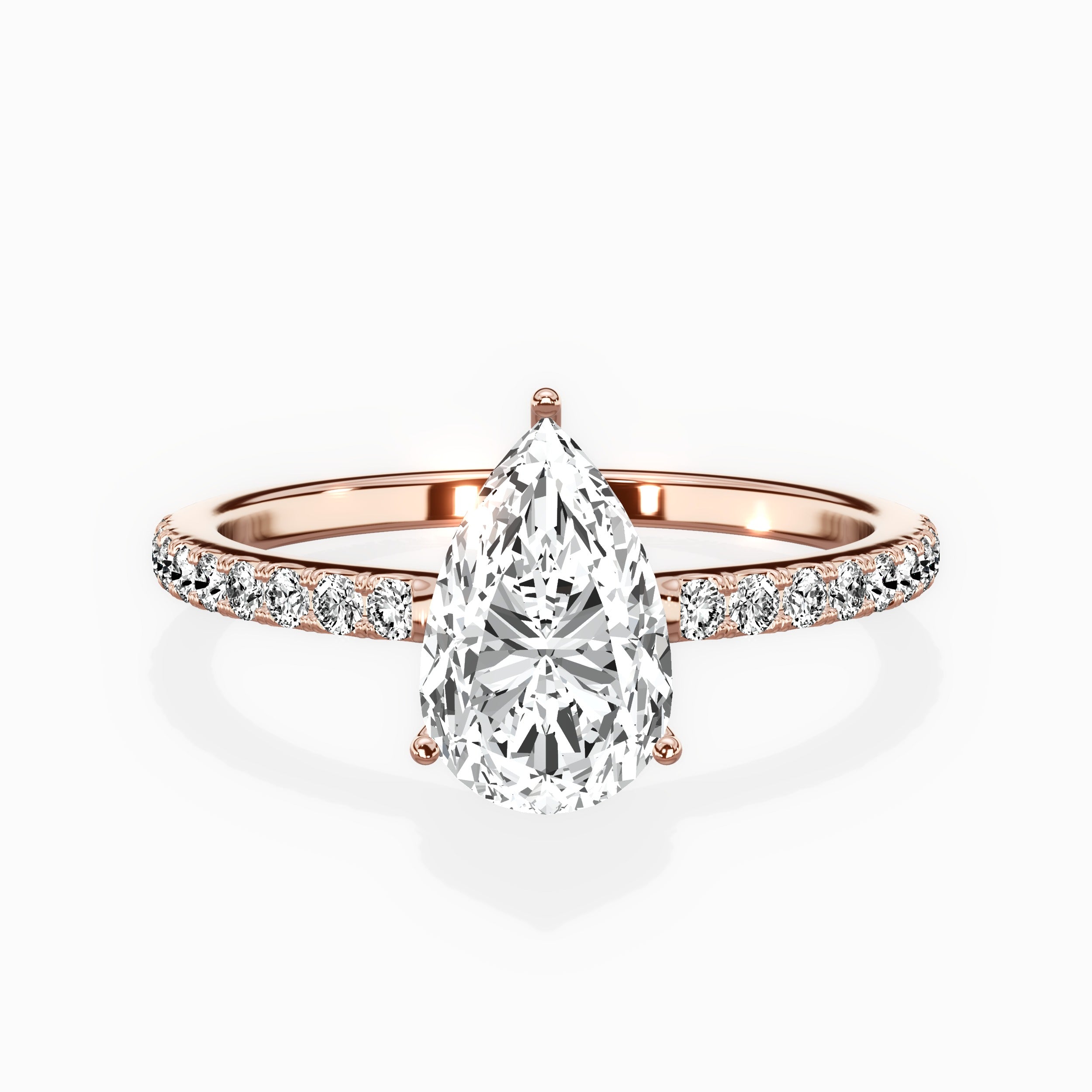 Fortuna Hidden Halo Engagement Ring