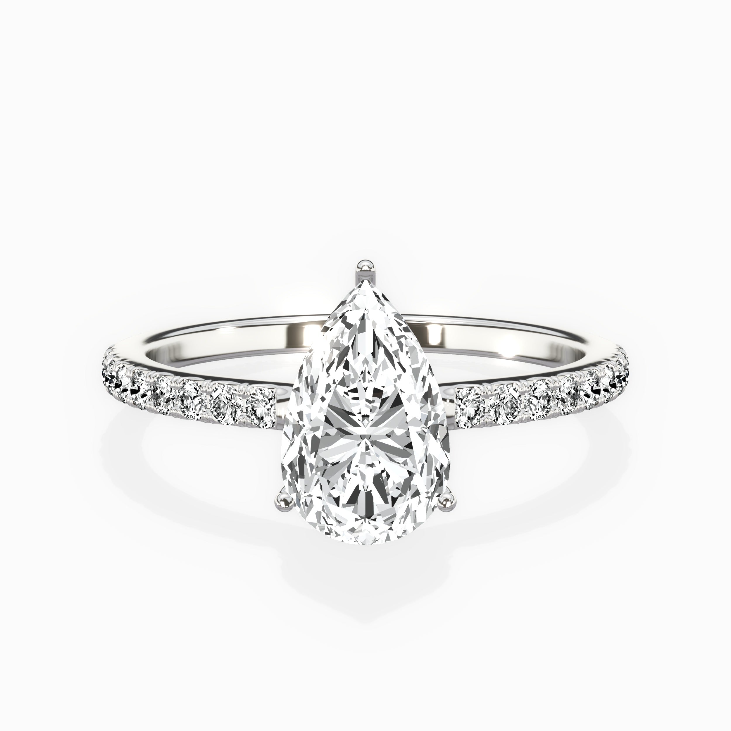 Fortuna Hidden Halo Engagement Ring