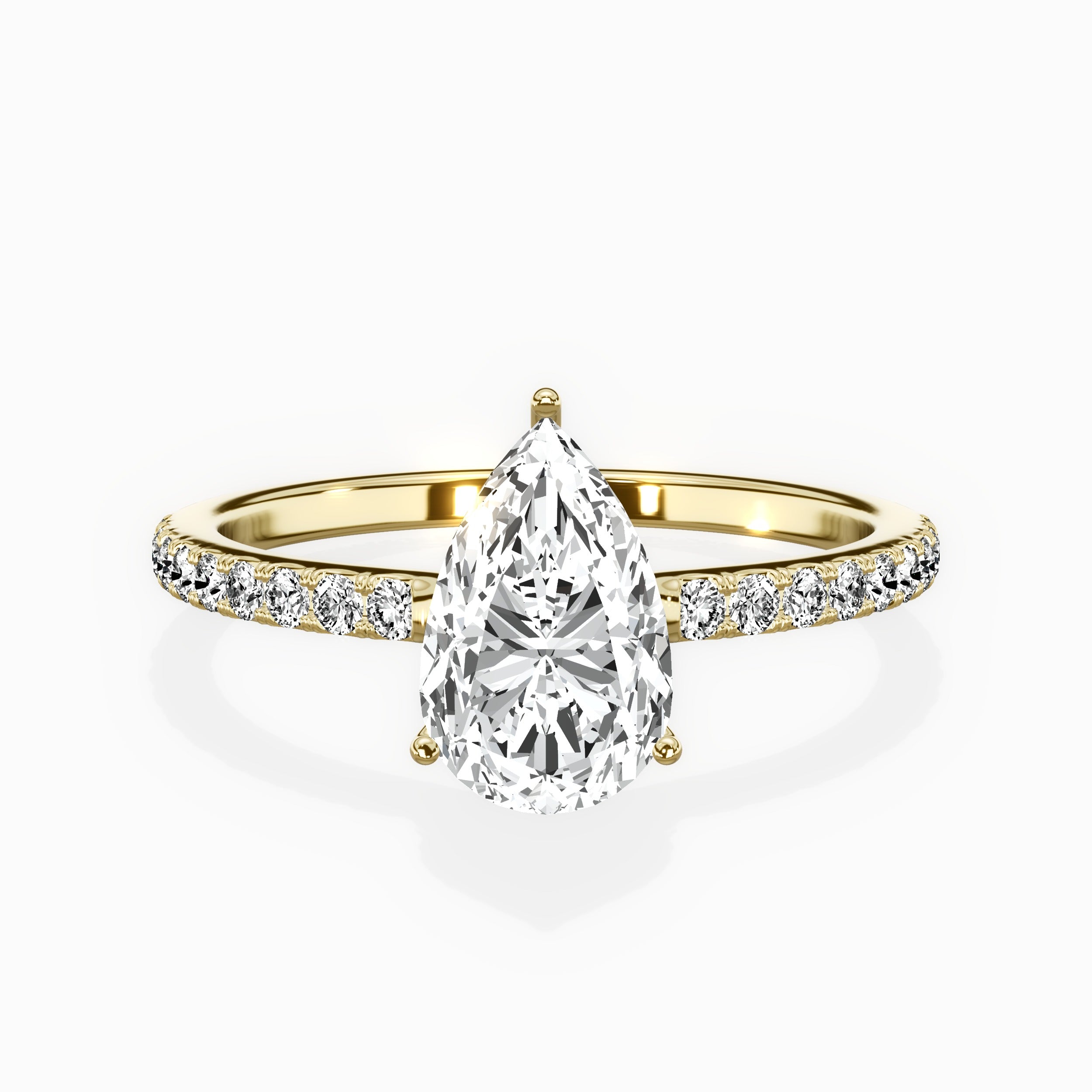 Fortuna Hidden Halo Engagement Ring