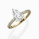 Fortuna Hidden Halo Engagement Ring