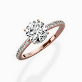 Fortuna Hidden Halo Engagement Ring