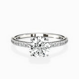 Fortuna Hidden Halo Engagement Ring
