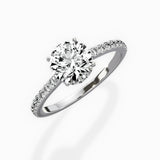 Fortuna Hidden Halo Engagement Ring