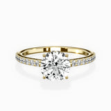 Fortuna Hidden Halo Engagement Ring