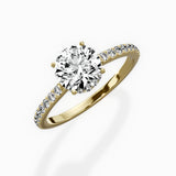 Fortuna Hidden Halo Engagement Ring