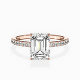 Fortuna Hidden Halo Engagement Ring