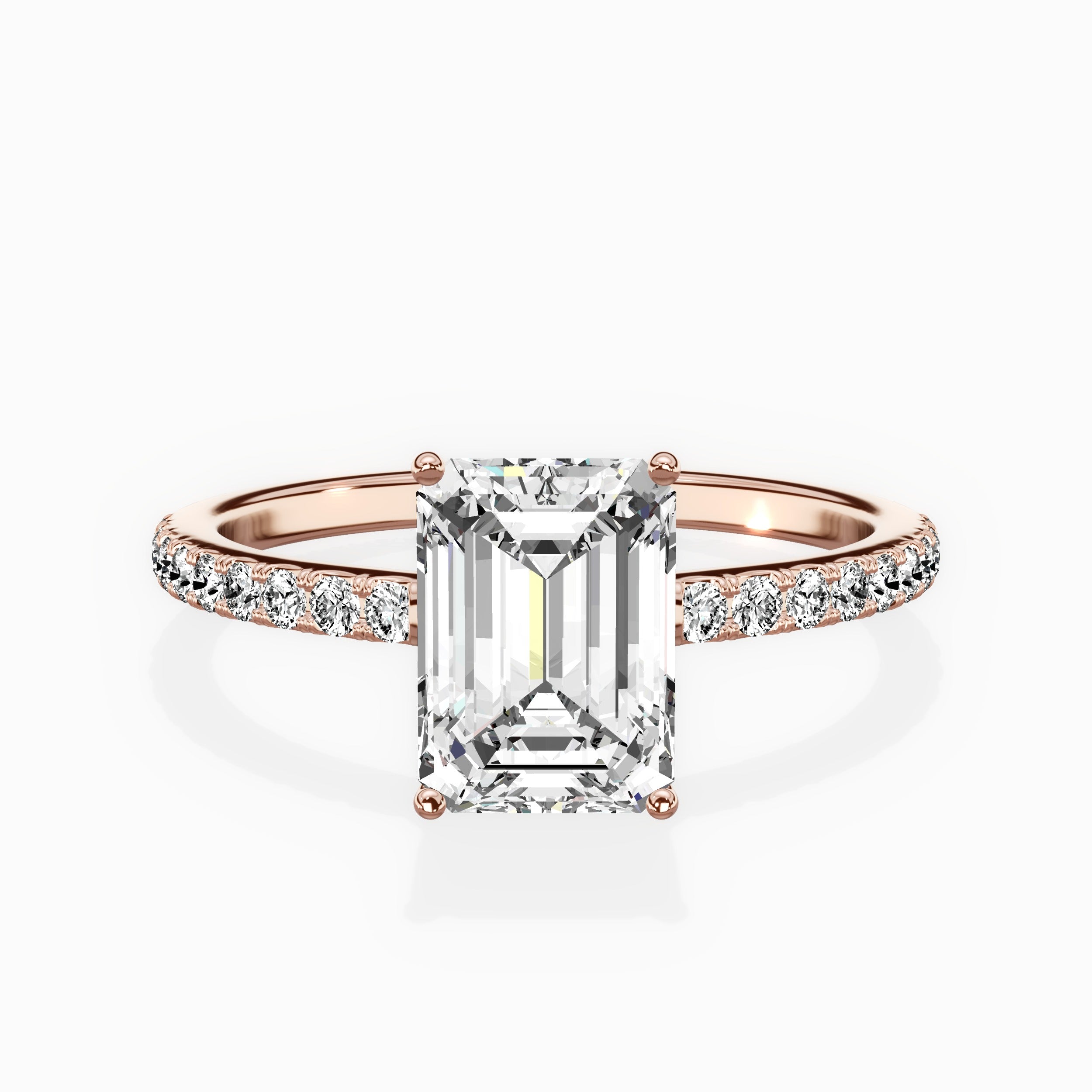 Fortuna Hidden Halo Engagement Ring