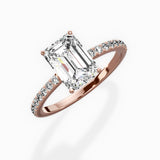 Fortuna Hidden Halo Engagement Ring