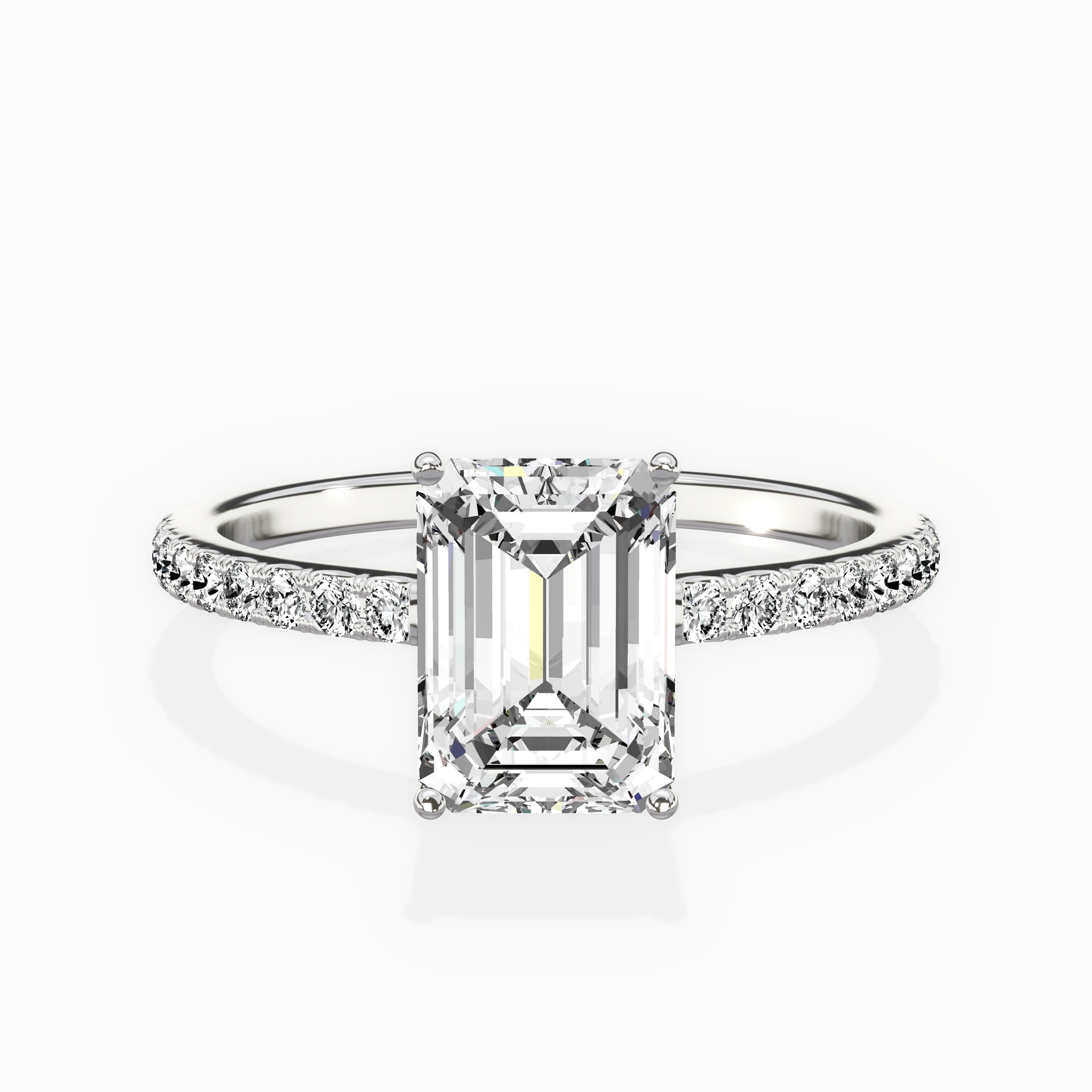 Fortuna Hidden Halo Engagement Ring