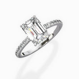 Fortuna Hidden Halo Engagement Ring
