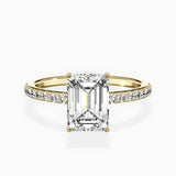 Fortuna Hidden Halo Engagement Ring