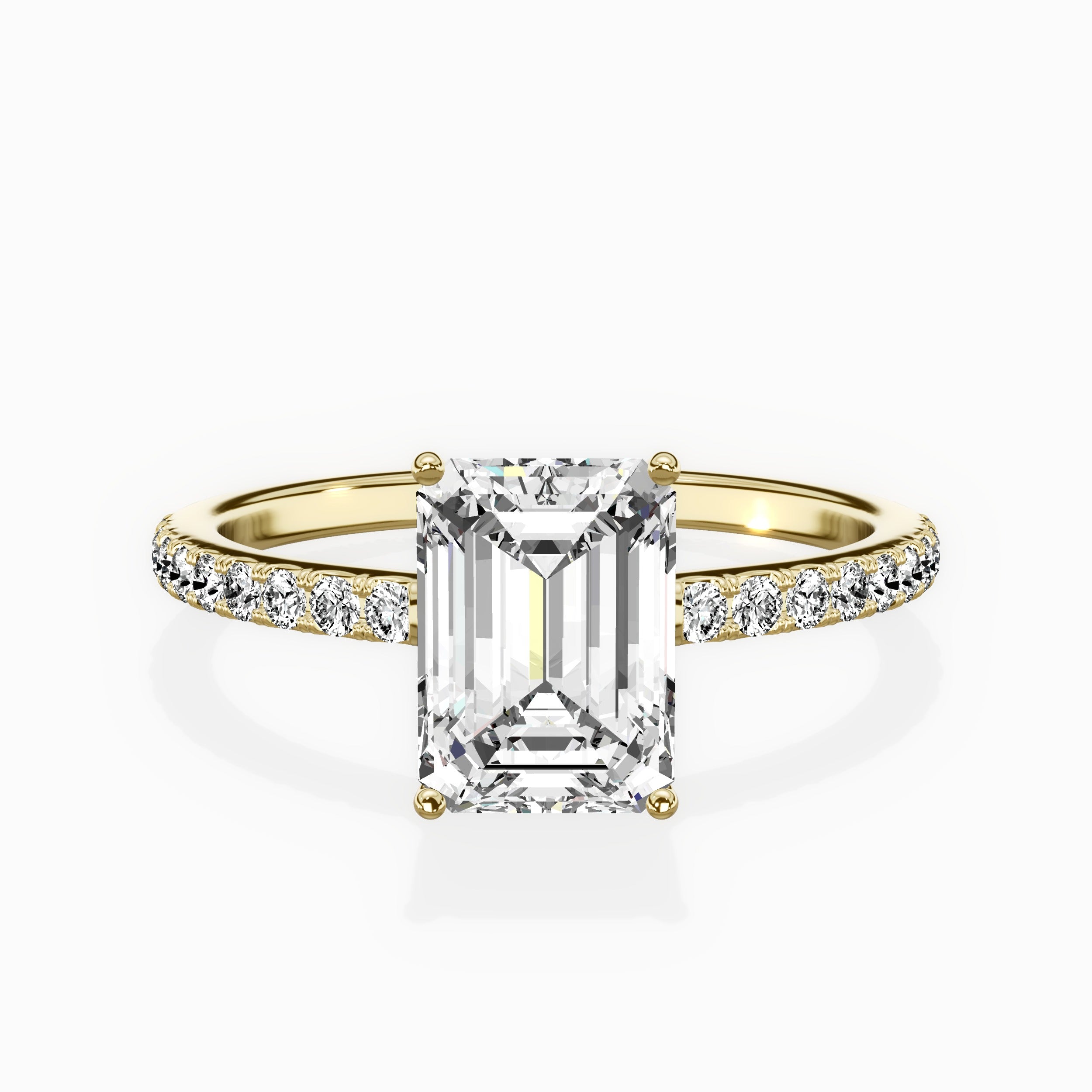 Fortuna Hidden Halo Engagement Ring