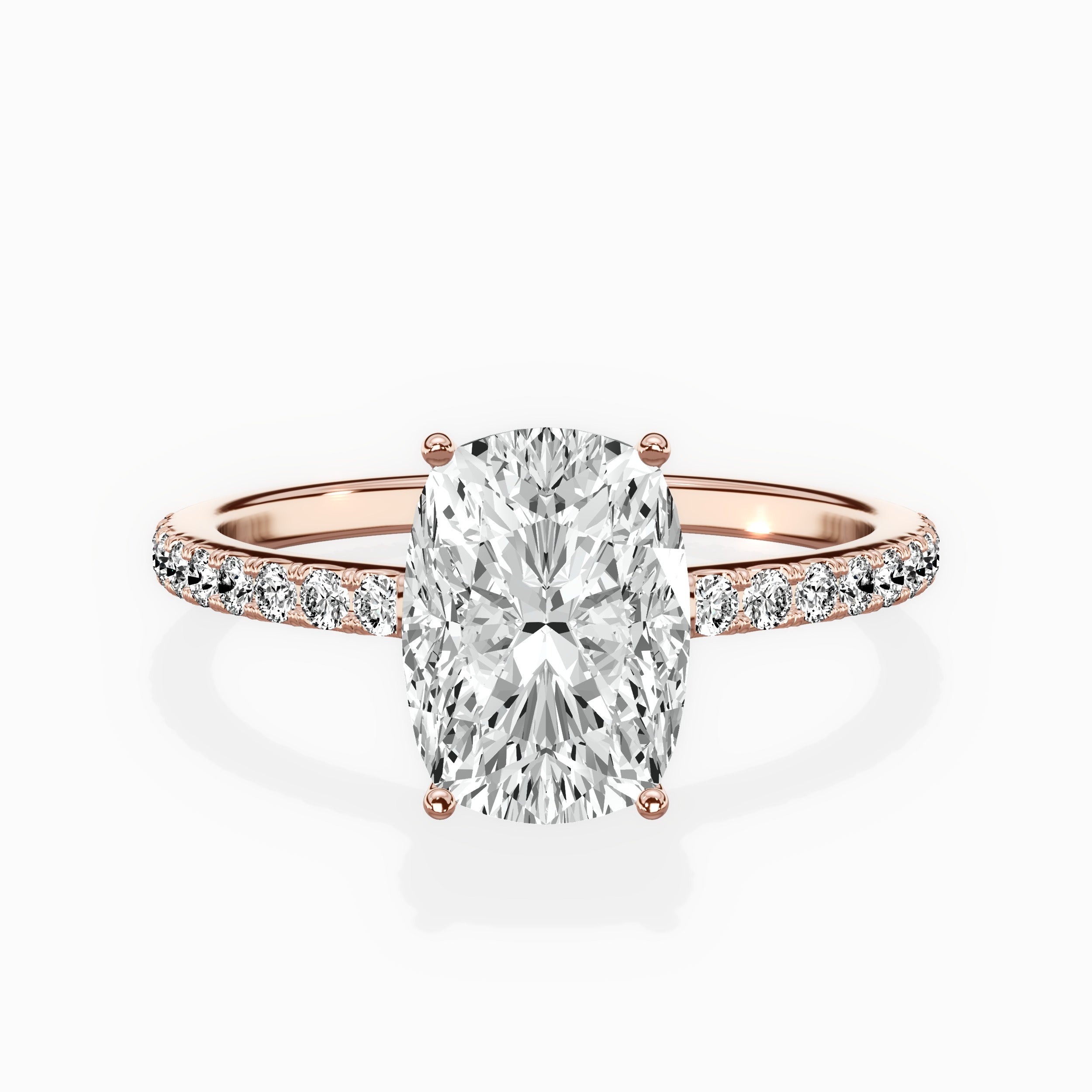 Fortuna Hidden Halo Engagement Ring