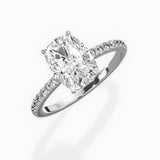 Fortuna Hidden Halo Engagement Ring