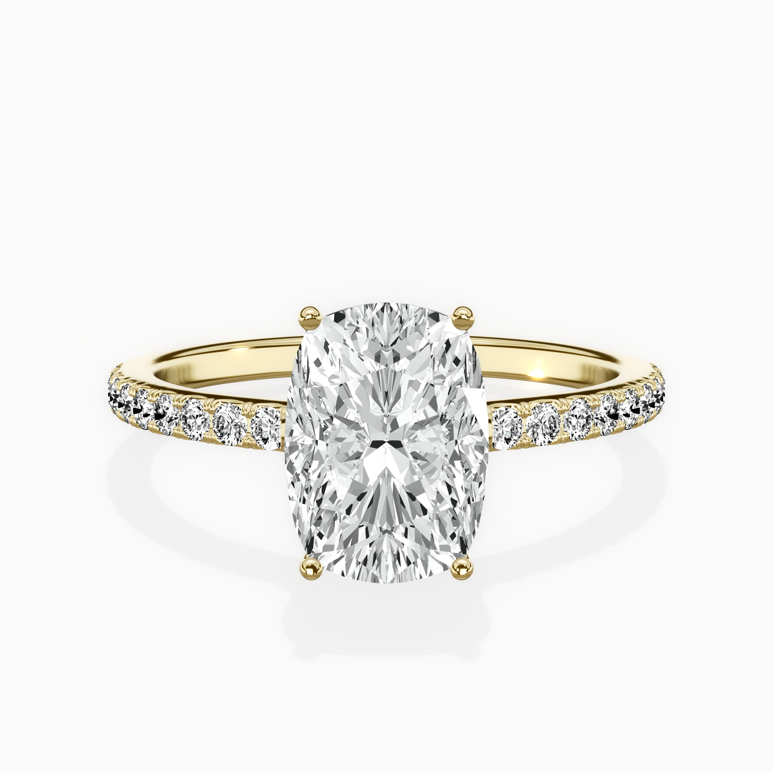 Fortuna Hidden Halo Engagement Ring