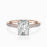 Fortuna Hidden Halo Engagement Ring
