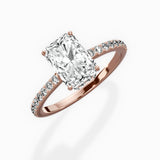 Fortuna Hidden Halo Engagement Ring