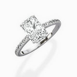 Fortuna Hidden Halo Engagement Ring