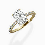 Fortuna Hidden Halo Engagement Ring