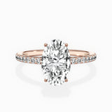Fortuna Hidden Halo Engagement Ring