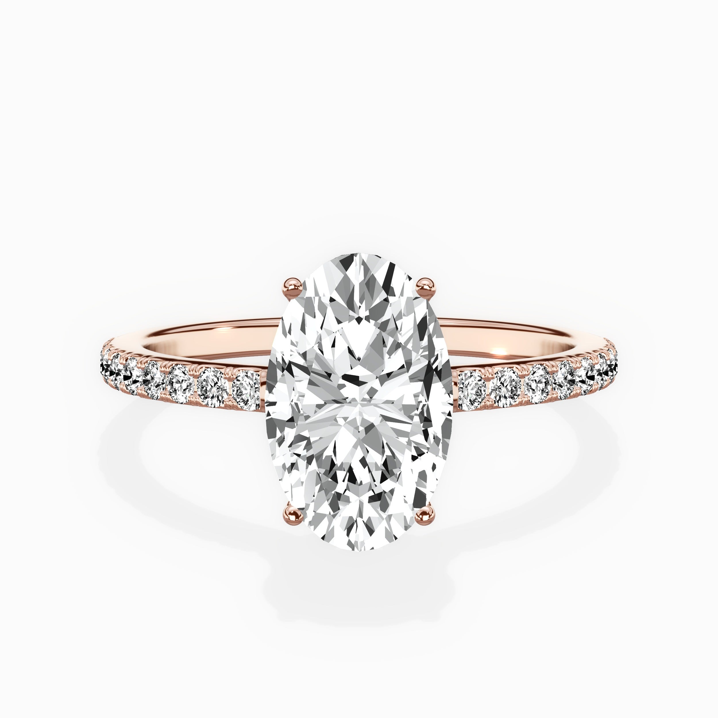 Fortuna Hidden Halo Engagement Ring