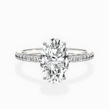 Fortuna Hidden Halo Engagement Ring