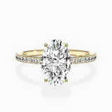 Fortuna Hidden Halo Engagement Ring