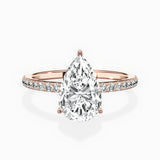 Fortuna Hidden Halo Engagement Ring