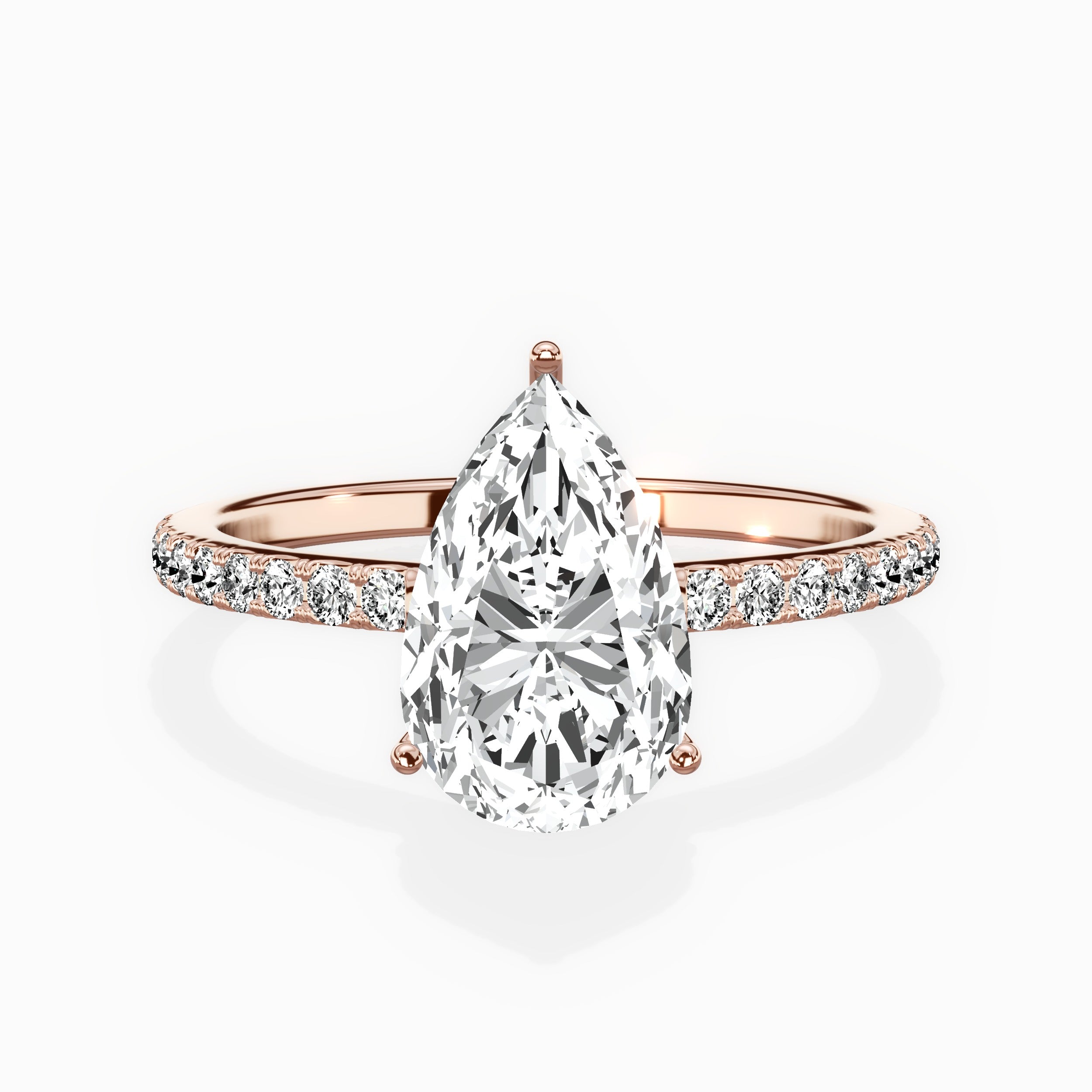 Fortuna Hidden Halo Engagement Ring