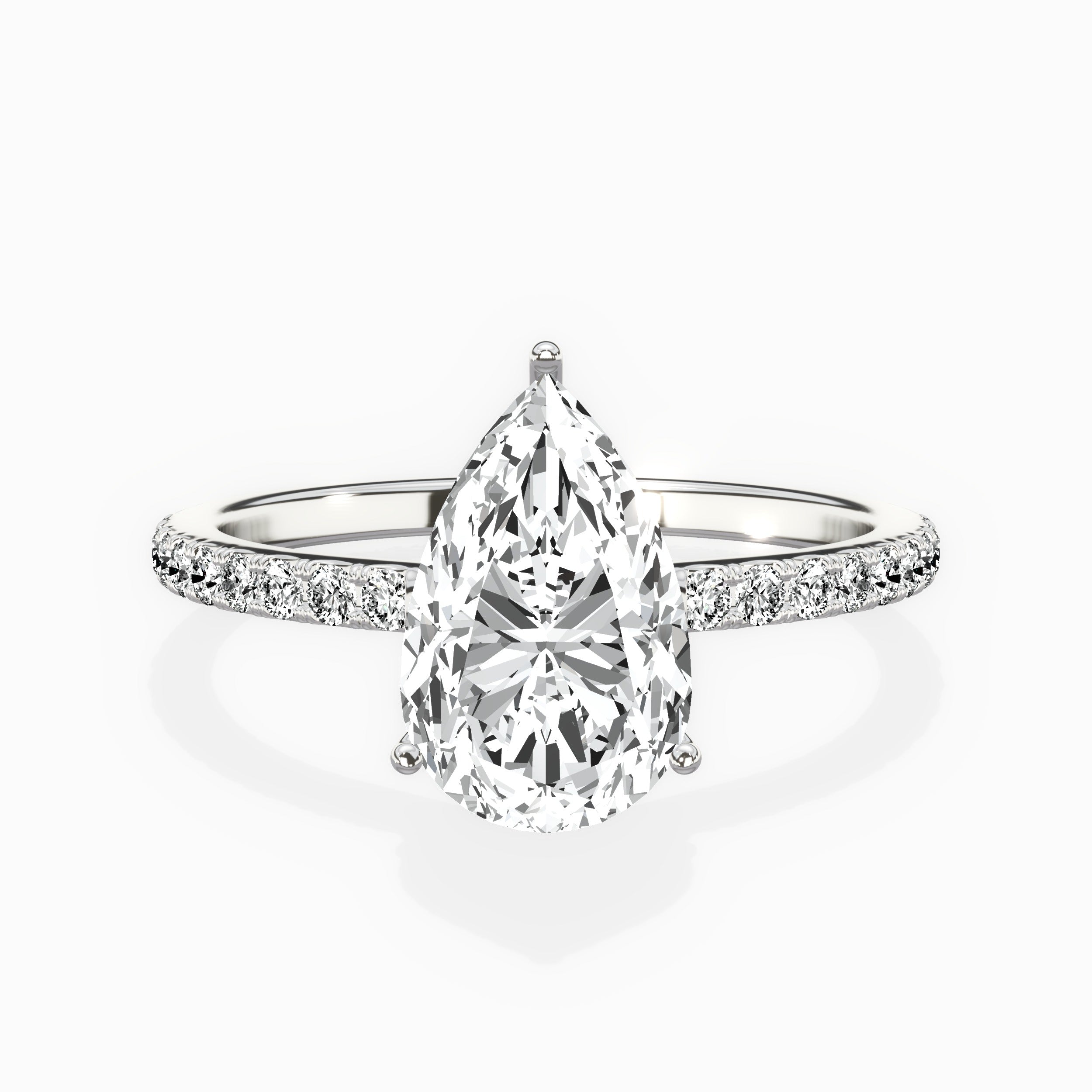Fortuna Hidden Halo Engagement Ring