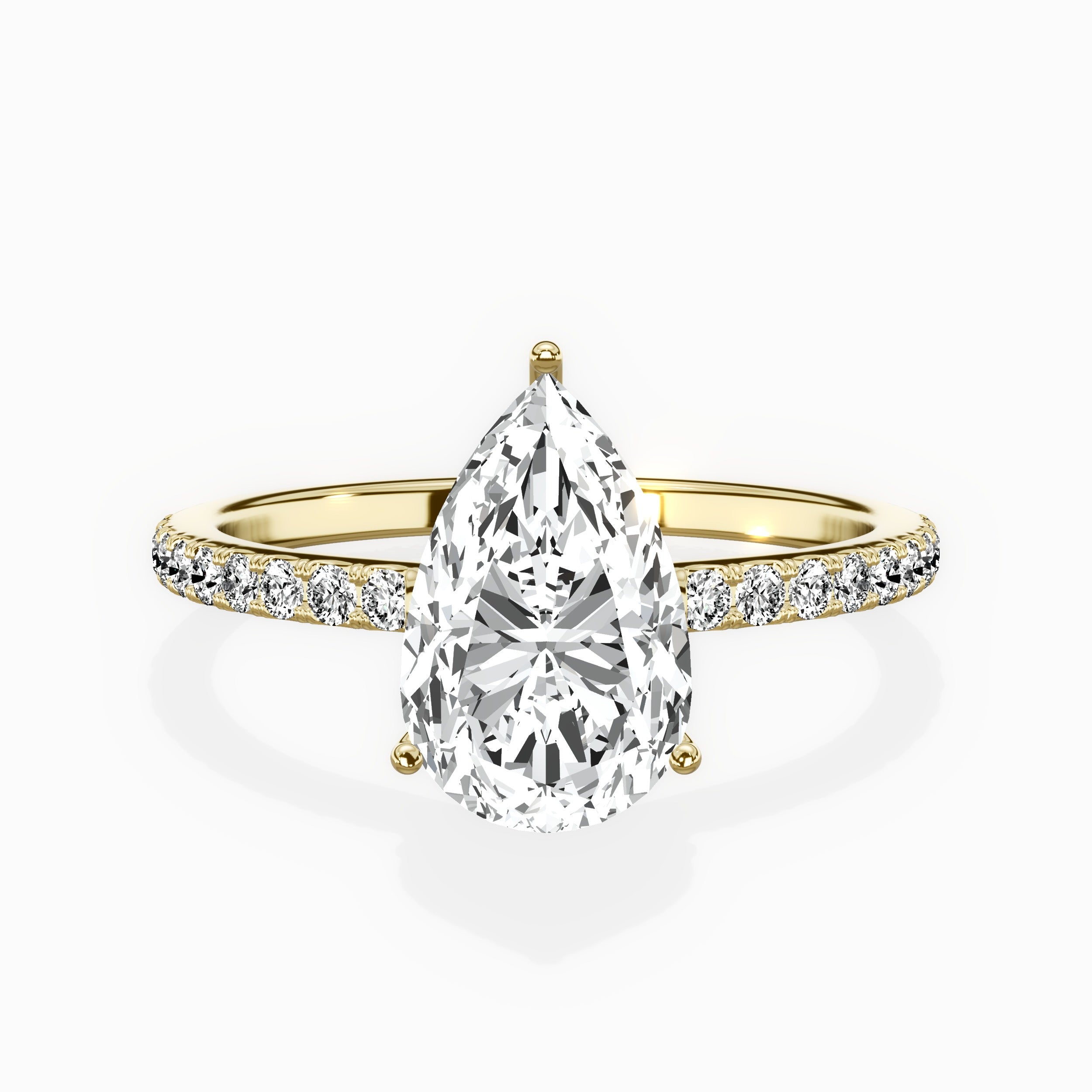 Fortuna Hidden Halo Engagement Ring