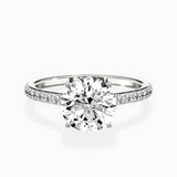 Fortuna Hidden Halo Engagement Ring
