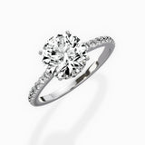 Fortuna Hidden Halo Engagement Ring