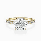 Fortuna Hidden Halo Engagement Ring