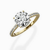 Fortuna Hidden Halo Engagement Ring