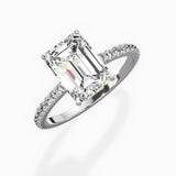 Fortuna Hidden Halo Engagement Ring