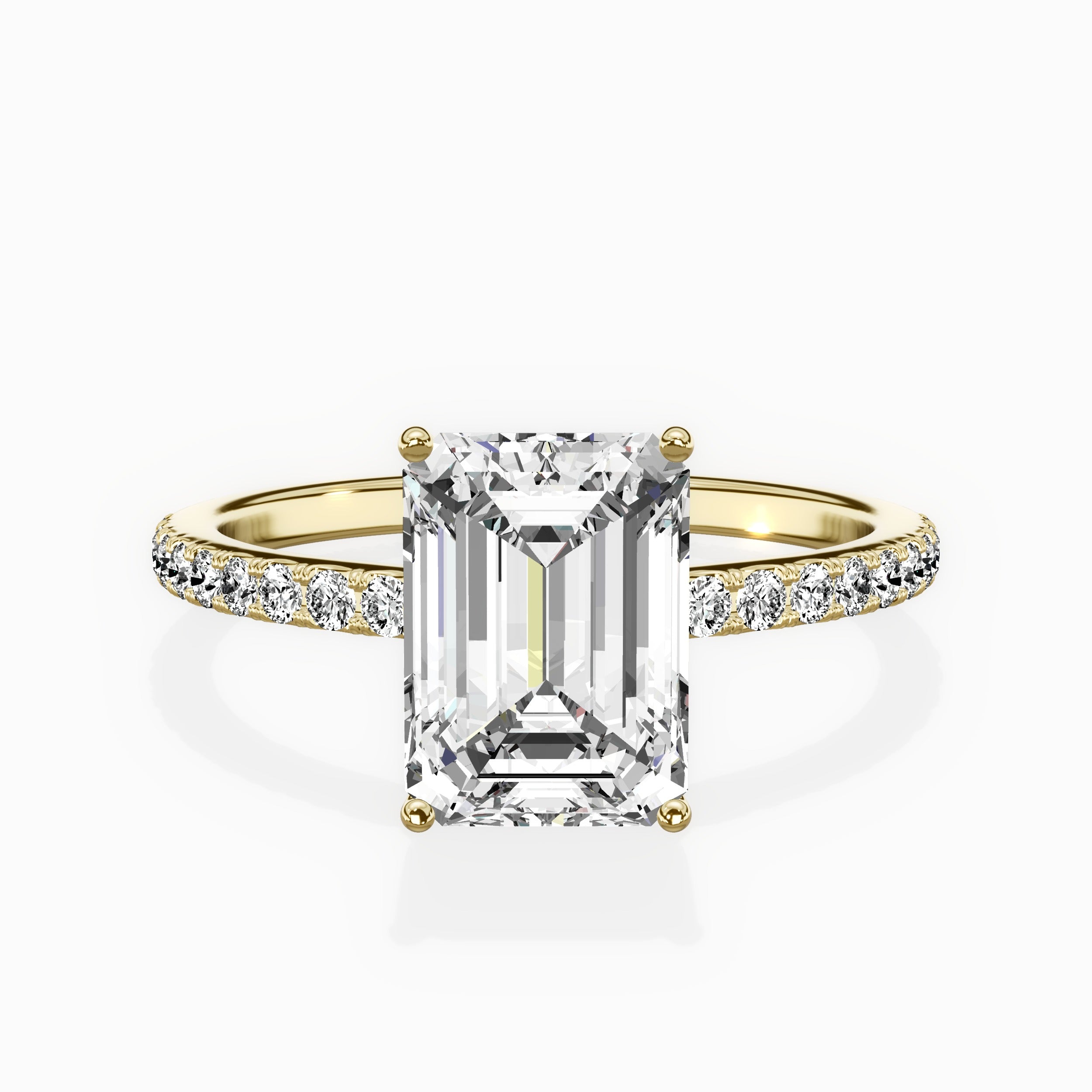 Fortuna Hidden Halo Engagement Ring