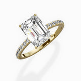 Fortuna Hidden Halo Engagement Ring