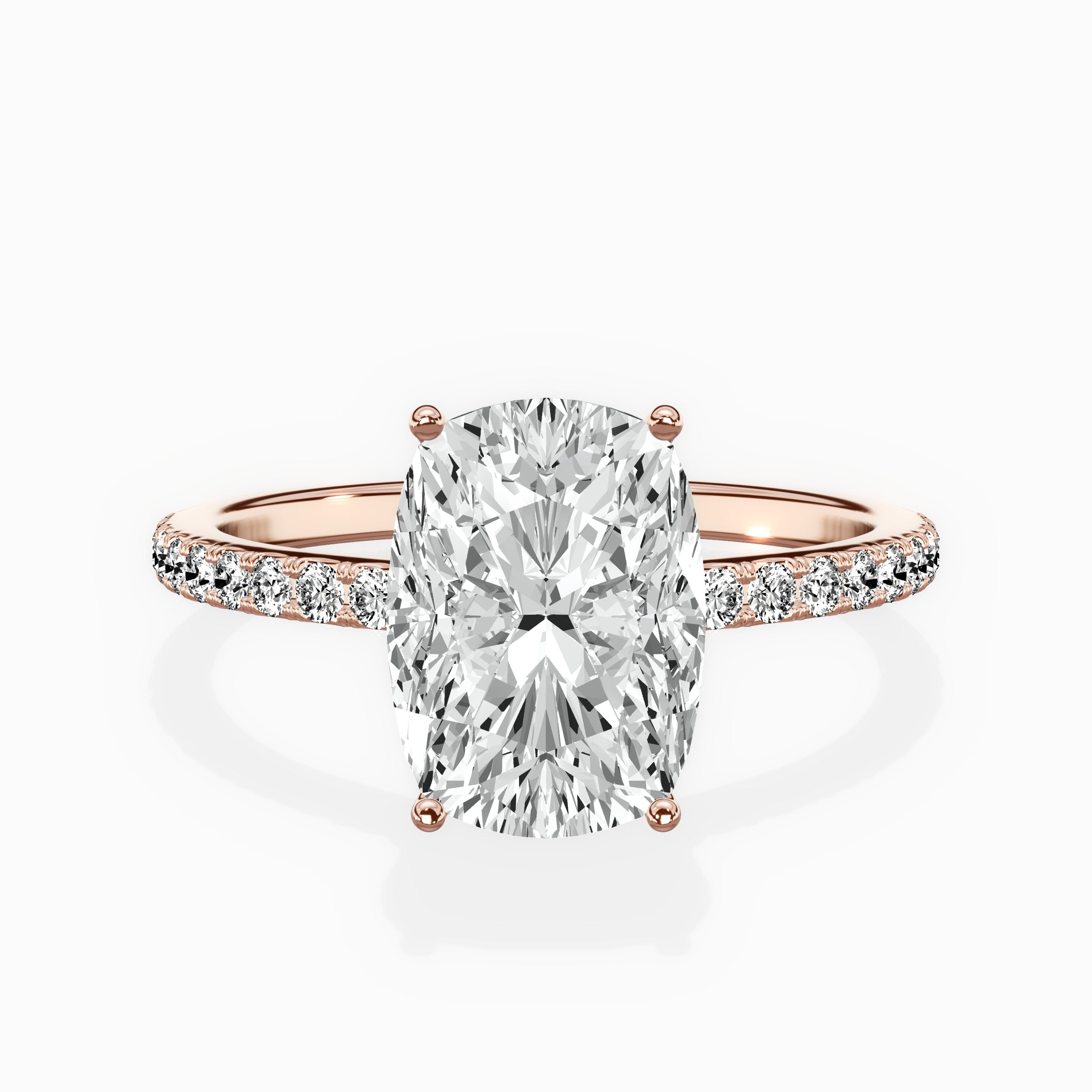 Fortuna Hidden Halo Engagement Ring