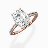 Fortuna Hidden Halo Engagement Ring