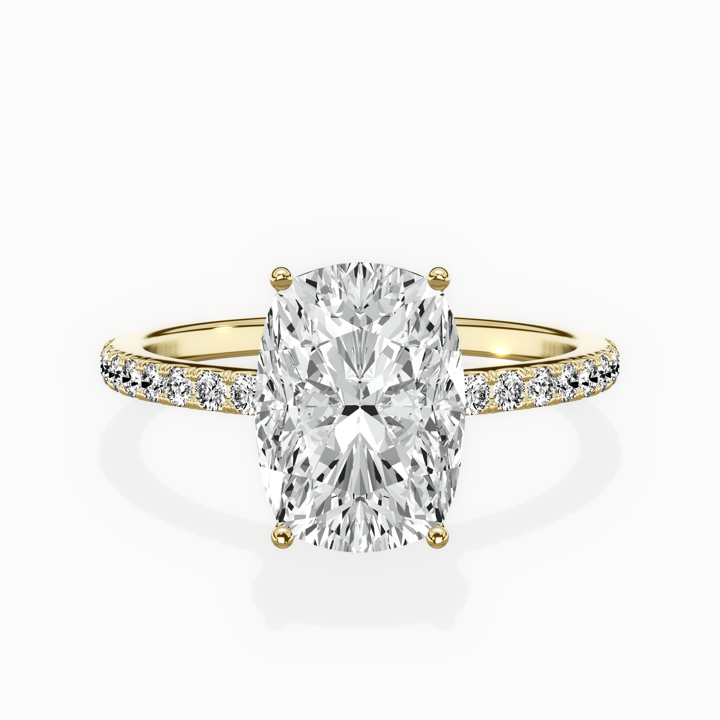 Fortuna Hidden Halo Engagement Ring