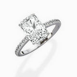 Fortuna Hidden Halo Engagement Ring