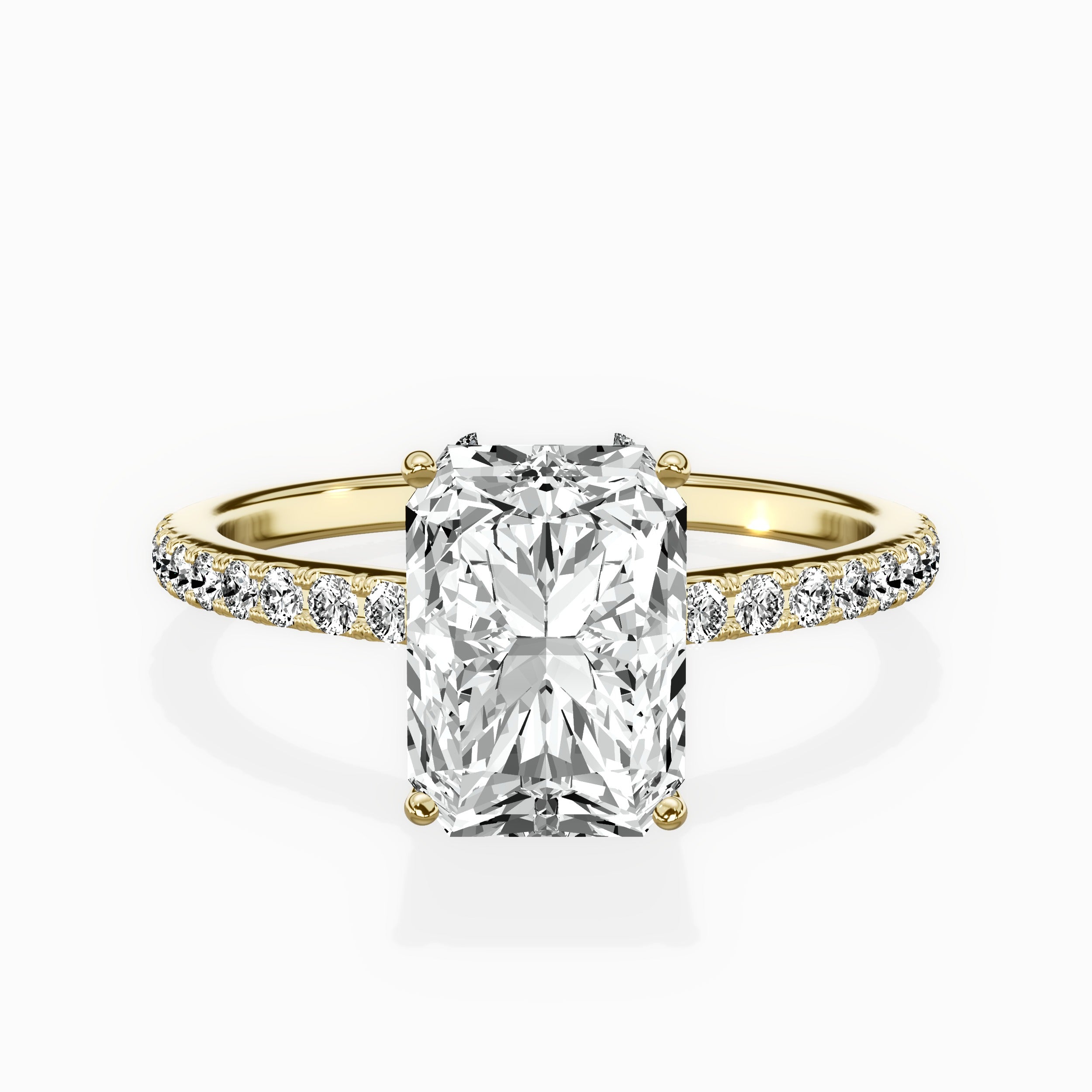 Fortuna Hidden Halo Engagement Ring
