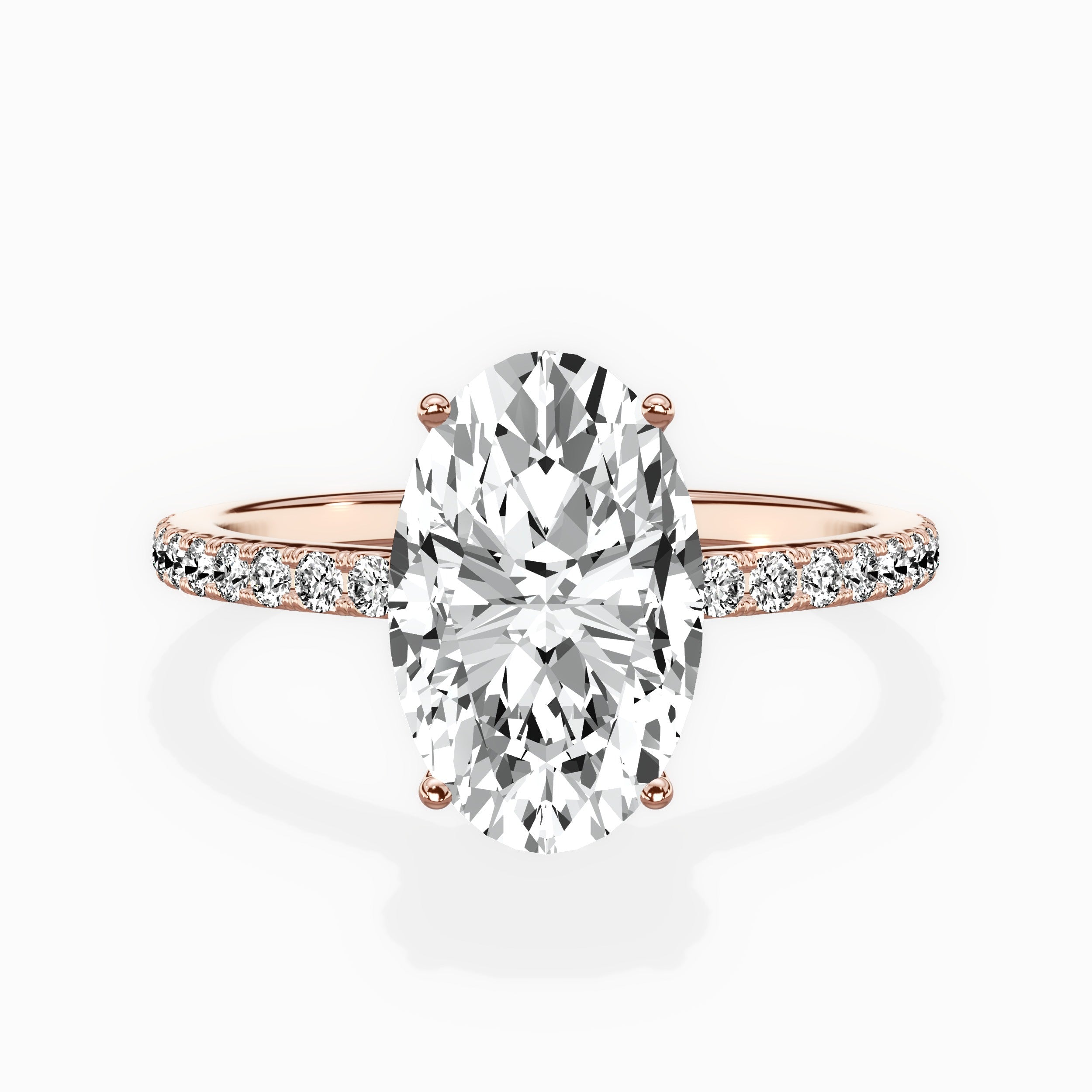 Fortuna Hidden Halo Engagement Ring