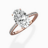 Fortuna Hidden Halo Engagement Ring