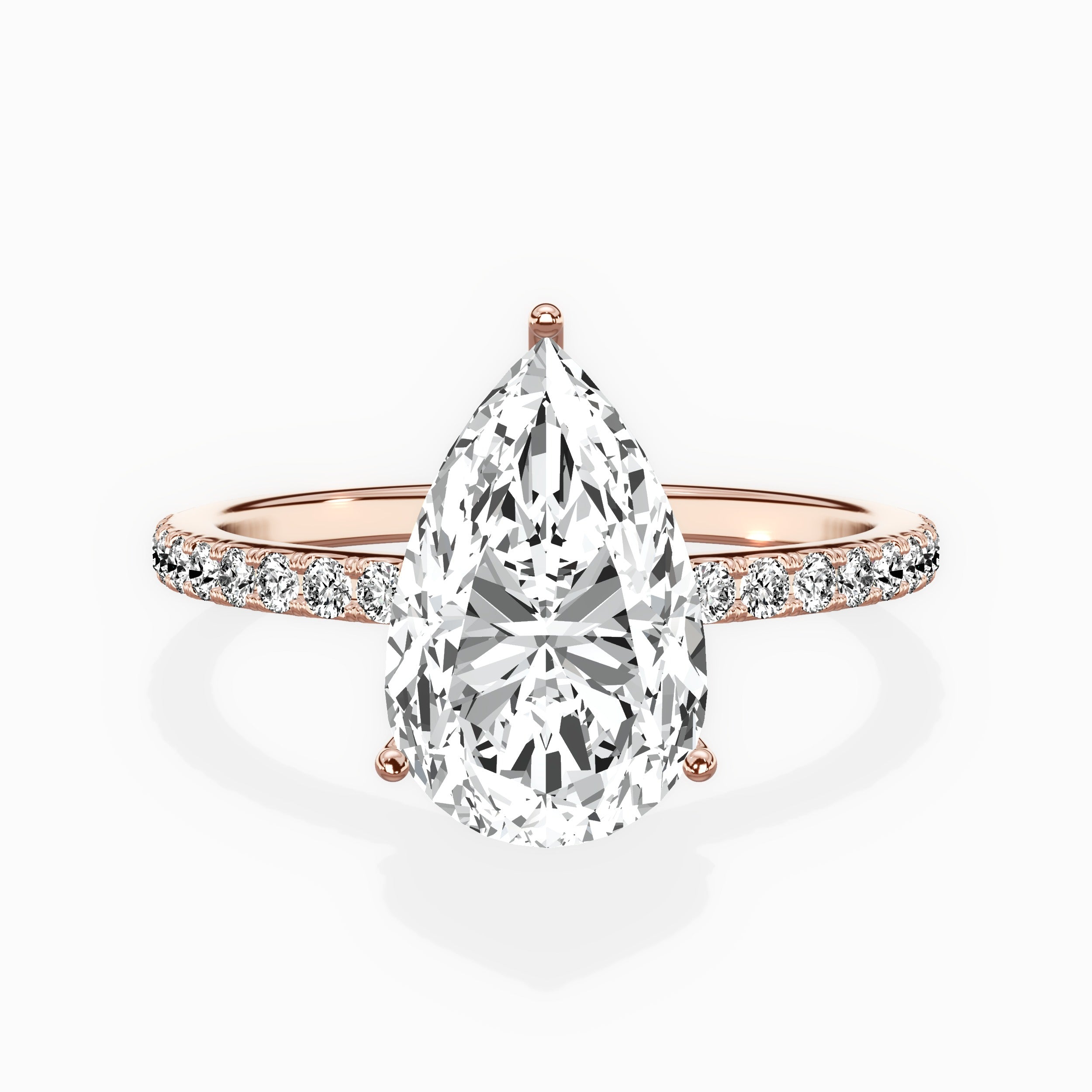 Fortuna Hidden Halo Engagement Ring